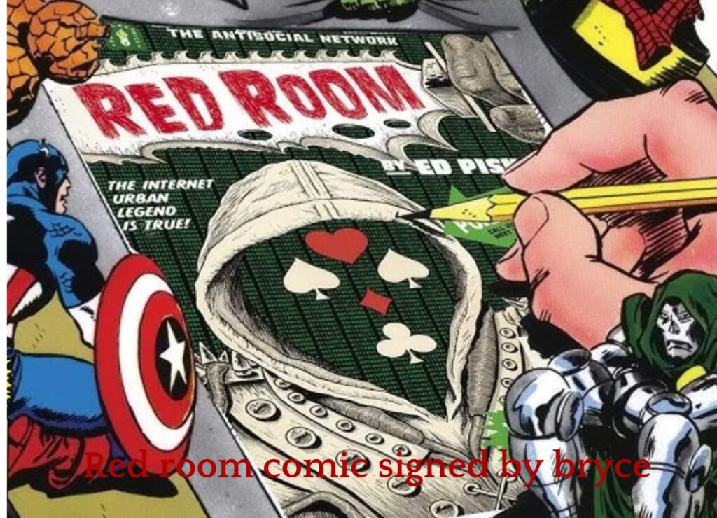 red room comic signed by bryce